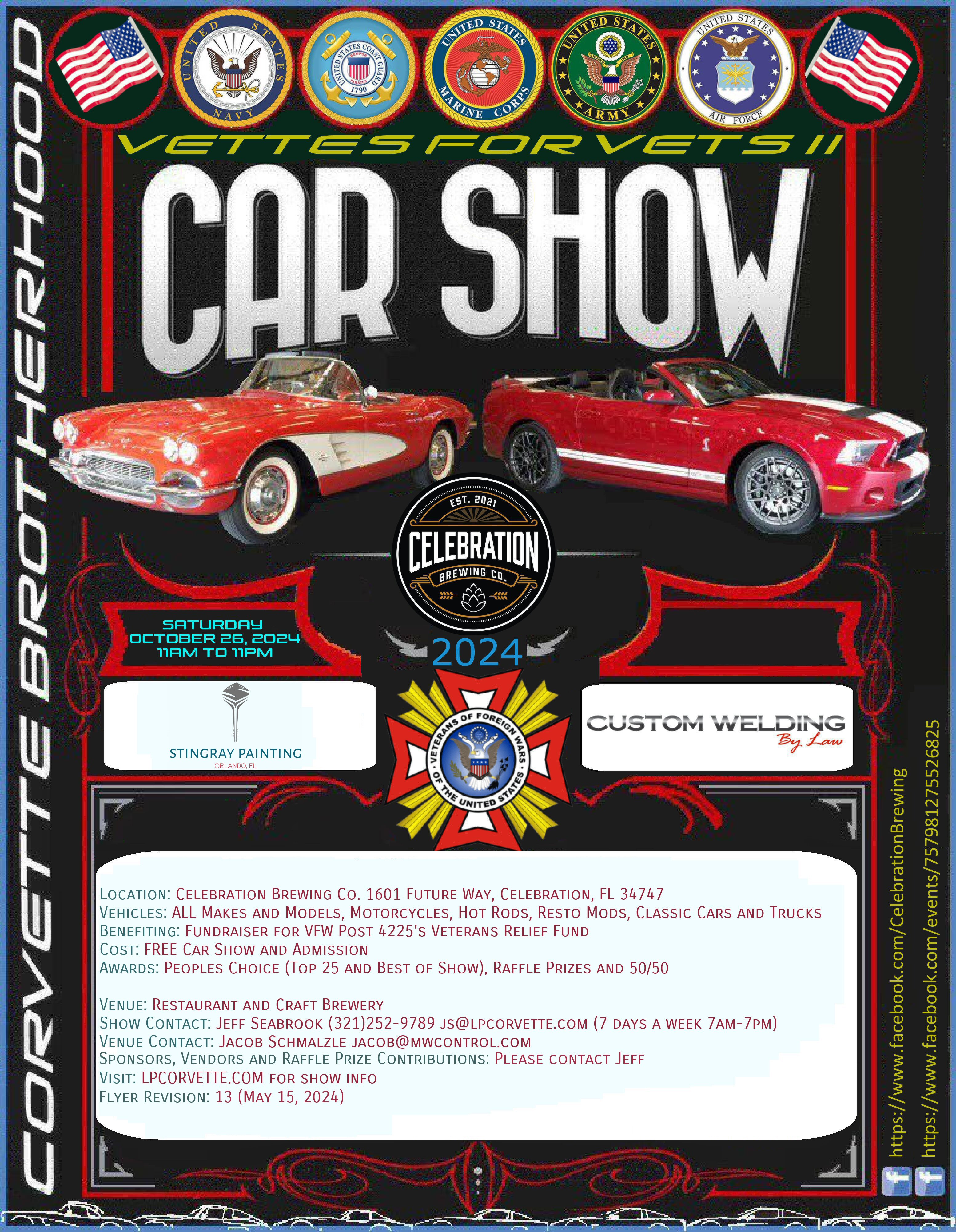 Vettes for Vets II - Flyer Revision: 13 (May 15, 2024)